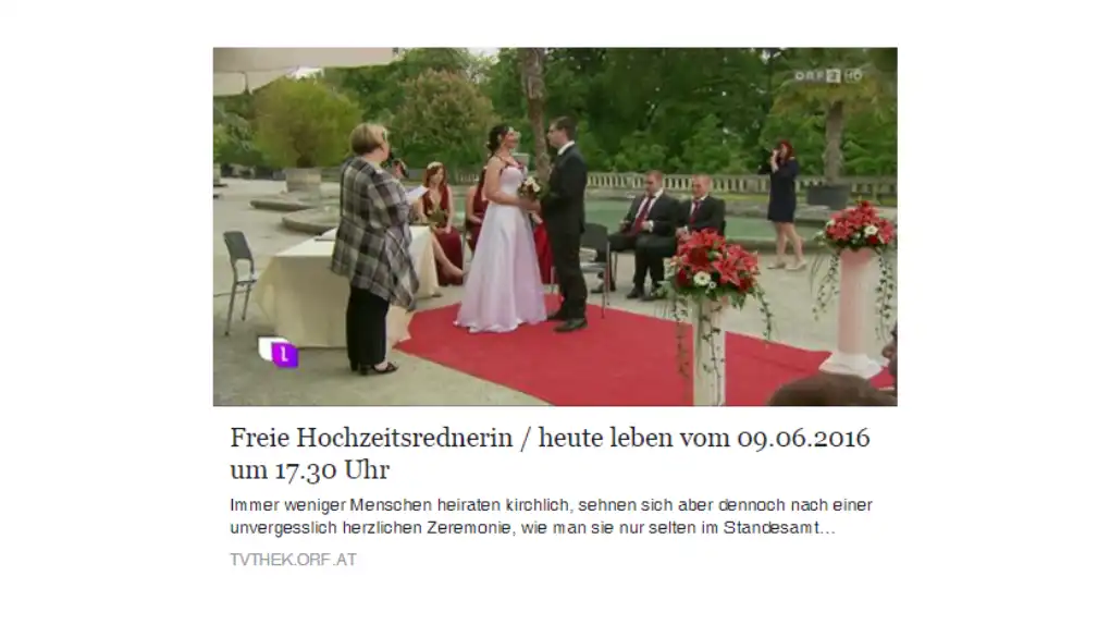 MÄRCHENHOCHZEIT in Heute Leben